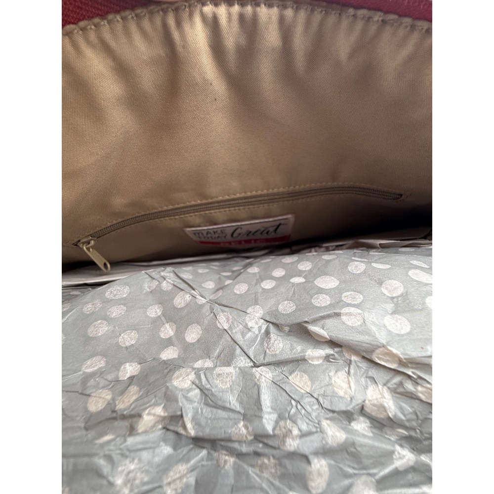 Relic Piper Tote Bag Womens Baked Apple Red Pebbled Faux Leather NWT SKU1827 - Picture 4 of 7